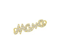 Mama Monogram Bracelet Charm,Mama Word Monogram Connector Charm,Mother’s Day Gift,Mama Pave CZ Monogram,,CNG034