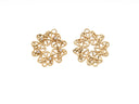 Gold orSilver Ring of Hearts Connector Charm, CZ set Circle of hearts, Flower of hearts connector, CNG108, CNS108