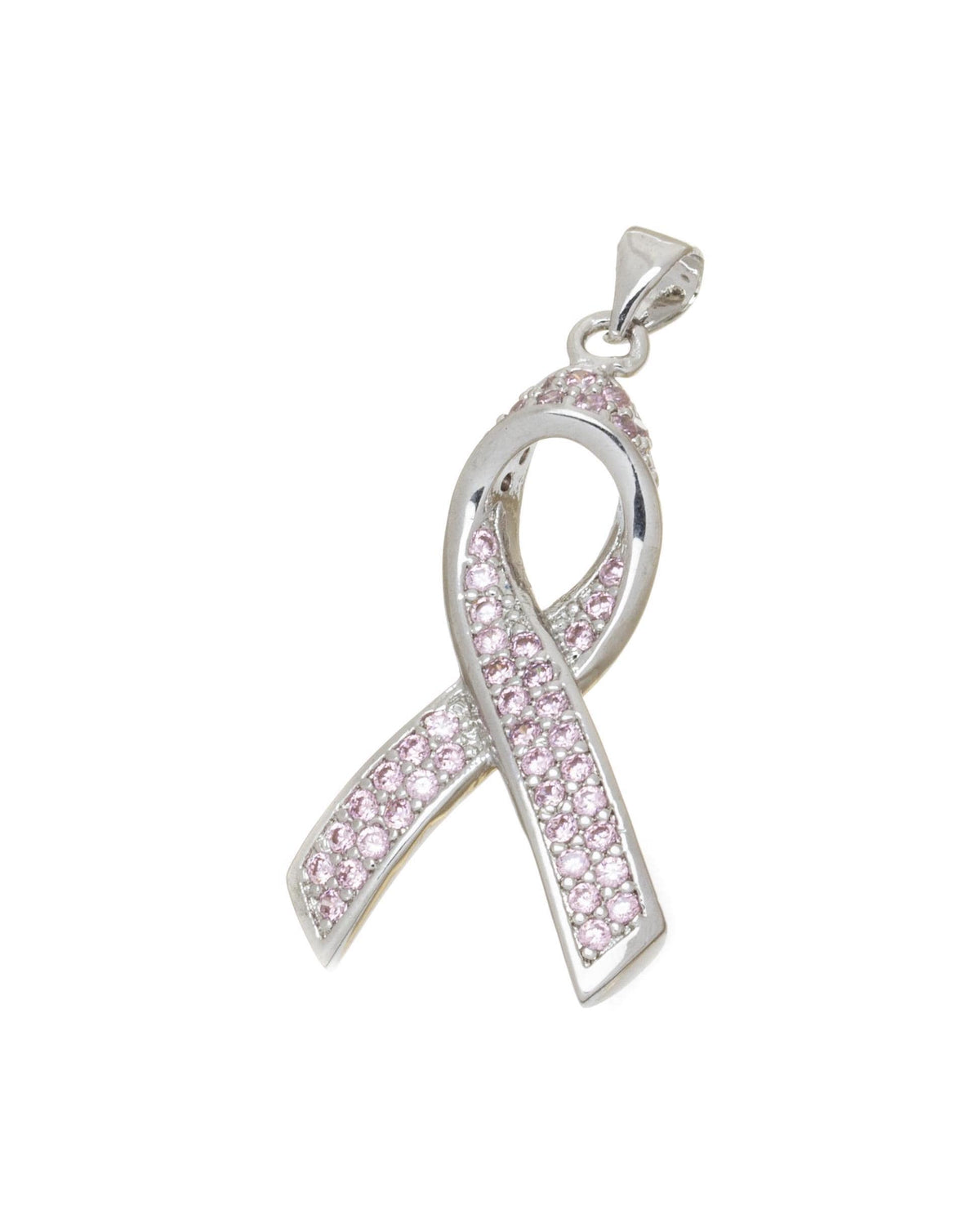 Breast Cancer Awareness  Ribbon Pendant Charm,Pink Ribbon Charm,CPS269