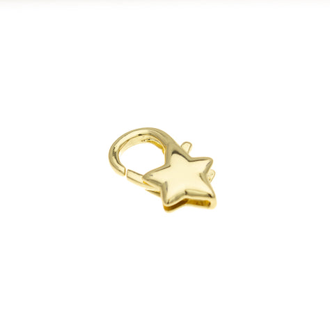 Gold Lobster Enhancer Clasp,Lobster Claw Clasp,Gold Floral Clasp,Dainty Star Clasp,Round Disc Clasp.