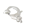 Silver Heart Clasp,Large Pave CZ Silver Clasp, Heart Design Clasp For Jewelry making, Clasp For Chain Jewelry, CLS363