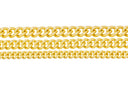 18K Gold Cuban Curb Chain,Available In 3 Sizes Curb Chain For Necklace And Bracelet,Rounded Edge Cuban Curb Chain,CHG140-141-142