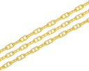 14K Gold Mariner Chain,Anchor Mariner Chain For Jewelry Making,Mariner Anchor Gold Chain,CHG0094