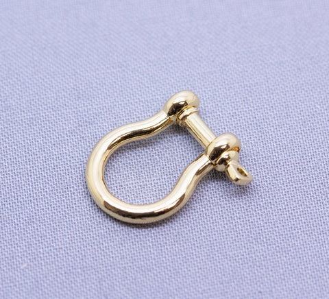 Screw clasp lock, Anchor Shackle, Gold, Silver, Rosegold, Gunmetal, WHOLESALE,CLG065