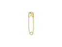 18k Gold Safety Pin Clasp Gold Plated Chain Link Connector for Necklace Charm Holder, Bag Charm Holder, Openable, Minimalist CPG2179