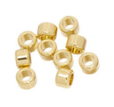 5pcs,10pcs Or 20pcs Large Hole Gold Rondelle Tire Spacer,Wheel Spacer For Jewelry Making,Jewelry Making Supply,SPG071