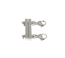 Gold Two or Three Row Magnetic Clasp, Gold or Silver Two Piece Magnetic Clasp, Magnetic Closure Inline  For Bracelet/Necklace CLG401,CLS401A