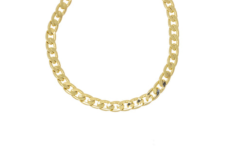 14K Gold Flat Link Chain,Flat Face Gold Chain For Jewelry Making,Gold Chain For Necklace Bracelet And Anklet,CHG092