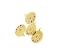 Gold Rainbow Evil Eye Amulet Pendant,Amulet Evil Eye Charm,Gold Evil Eye Charm,Turkish Nazar Evil Eye Gold Charm,CPG757