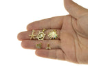 Gold Sea Shell Charm,Sealife Gold Charms,Clam Shell Charm,Whale Tale Charm,Sea Turtle Charm,Starfish Gold Charm,CPG1210-2172-2178-2187-2193