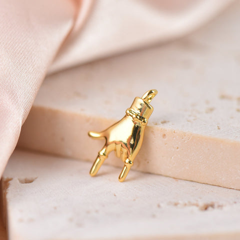 Hand Sign Charm, I Love You Hand Sign Dainty Charm,Perfect Gift for Gesture Enthusiasts,CPG053