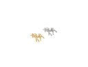 18k Gold or Silver Unicorn Charm or Pendant, Charms for kids, Magical Unicorn, CPG1508, CPS1508
