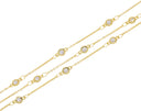4.5mm Gold Diamond By The Yard With CZ,Diamond By The Yard Chain,Dainty Diamond By The Yard Chain For Necklace Or Bracelet,CHG111