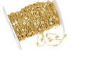 4.5mm Gold Diamond By The Yard With CZ,Diamond By The Yard Chain,Dainty Diamond By The Yard Chain For Necklace Or Bracelet,CHG111