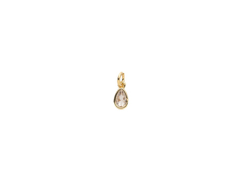 5 pcs of Dainty CZ Little Teardrop Droplets, Little Dangling CZ Drops, 4*6mm, CZ Cascade drops, teardrop cz charm, CPG1026