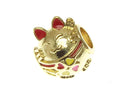 18k Good Luck Cat Spacer Gold or Silver, Maneki-Neko, Lucky Cat, Money Cat, Good Luck Cat, SPG096