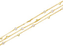 14k Gold diamond accent Heart Chain,Heart Chain For Jewelry Making,CZ Heart Chain For Necklace And Bracelet,CHG115