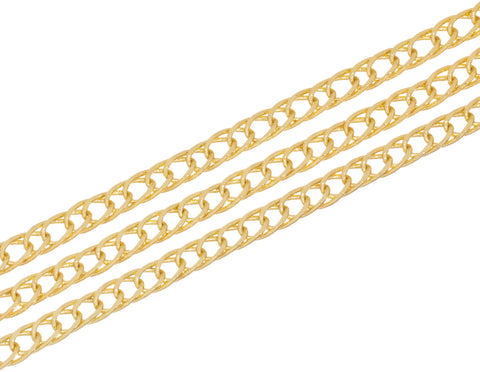 Chain With Interlocking links,Gold Braided Chain For Jewelry Making,Woven Gold Necklace Chain,Weaved Gold Chain For Bracelet,CHG100