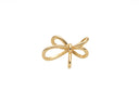 Gold Knot Charm, Gold Bow Charm, Minimalist Gold Jewelry, Gold Bow Pendant for Earring or Necklace making, CPG2063