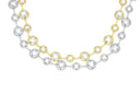 Chain With Alternating Briolette Cut Two Side Faceted CZ,Two Sided Large And Small Alternation Diamond By The Yard Link Chain,CHG254, CHS254