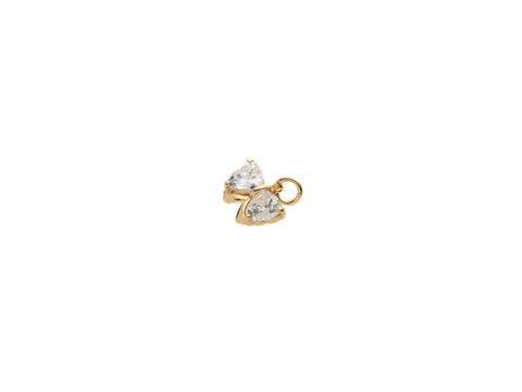 CZ Bow Charm, Timeless Bow Charm, Gold Bow, Charms for girls, CPG2043
