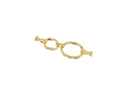 Large 3 Link Clasp,5 Piece Link Clasp,Pave Gold Oval Link Clasp ,Gold Chain Clasp,CLG127-CLS127