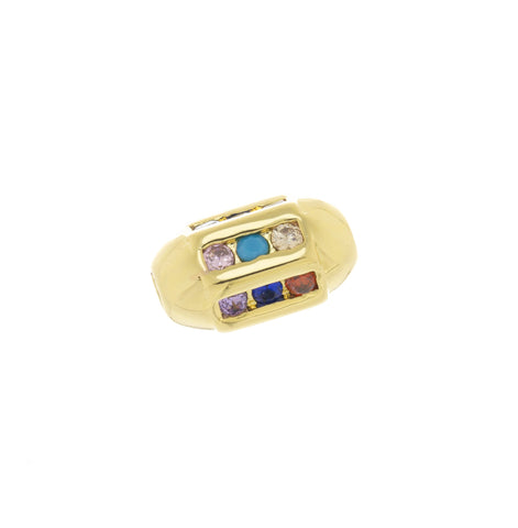 Tube Spacer Bead For Bracelet Or Necklace,CZ Gold Spacer Bead ,Large Hole Spacer Bead For Elastic Cord Or Chain Bracelet ,SPG010