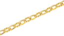 Twisted Rope And Smooth Alternating Oval Link Chain,Braided Twisted Gold Chain For Jewelry Making,Alternating Gold Oval Link Chain,CHG171