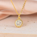 Micro Pave Disc Charm, Gold Dainty CZ Charm, Unique Affordable Gift,CPG312