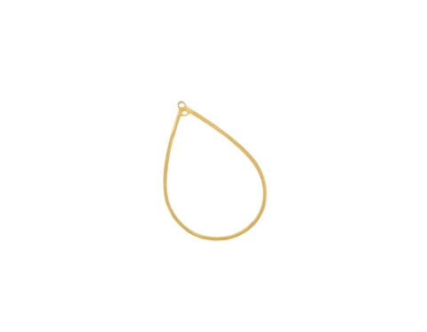 Water Proof, Tarnish Proof Multipurpose Earring Components, Teardrop, Hoop Shape, Gold Column, Boho Chic Accessories, SSPG024-26