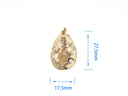 Gold Charms 18K Gold Plated Conch Shell Pendant Conch Shell Charm Bracelet Necklace for DIY Jewelry Making Supply CPG2113