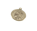 Gold French Coin Charm,Republique Francaice Coin Charm,Old French Republic Gold Coin Charm For Jewelry Making,CPG727
