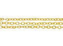 Gold Oval Link Chain,Oval Rope Link Chain For Jewelry Making,Oval Chain For Necklace And Bracelet,Alternating Oval Chain,CHG097