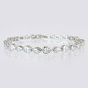 High Quality Fine‑Cut CZ Teardrop Bracelet with Adjustable Length, BRG-BRS078