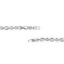 High Quality Fine‑Cut CZ Teardrop Bracelet with Adjustable Length, BRG-BRS078