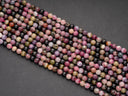 Natural Watermelon Tourmaline Round Beads, 6mm, 8mm, 10mm, 12mm, full strand, Protection and Grounding, 6R012, 8R17, 10R10, 12R04