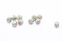 Evil eye Pave Turquoise Enamel Ball (7.5-8mm,10mm)