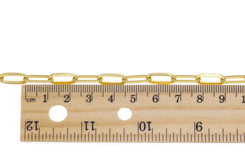 14K Gold Paperclip Chain,Paperclip Chain For Jewelry Making,Paperclip Chain For Necklace Bracelet And Anklet,CHG0096