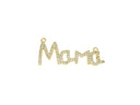 Mama Monogram Necklace Charm,Mama Word Monogram Connector Charm For Necklace,Mother’s Day Gift,Mama Pave CZ Monogram,CNG049