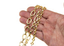 Oval And Round Ribbed And Smooth Gold Chains,wholesale Gold Chains For Jewelry Making,Rolo Link Gold Chain,CHG052,CHG053,CHG054