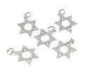Star Of David Silver CZ Charm,Dainty Religious Star Of David Charm,Jewish Star Of David Charm,Star Of David Charm For Necklace, CPS1683