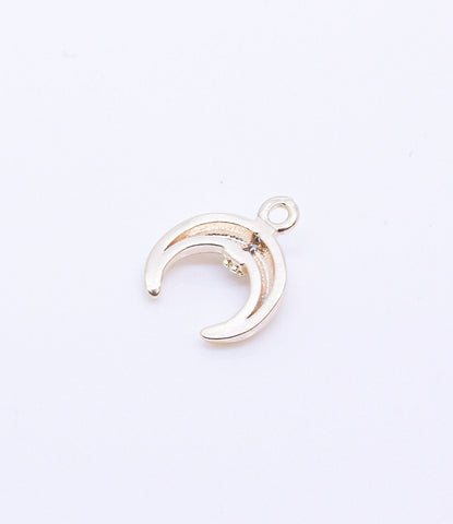 Gold or Silver Mini Crescent Horn, Tusk, Upside down Moon, 1pcs, 10 pcs, or 50 pcs, WHOLESALE,CPG259-CPS259