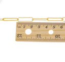 Gold Elongated 22MM Paperclip Chain,Paperclip Chain For Jewelry Making,Large Paperclip Chain For Necklace And Bracelet,CHG0084