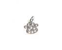 Super Dainty Silver Animal Paw charm, CZ pave, animal paw, Dog Paw, Dog Mom, Cat mom, Animal Lover, minimalist jewelry, CPS1646