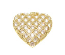 18k Gold CZfull pave Heart Pendant, Super Sparkly Polished Heart Pendant, Simple and elegant, Heart Shape Pendant, My Valentine, CPG2160