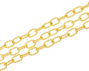 Twisted Oval Rope Chain,Gold Oval Rope Chain For Jewelry Making,Jewelry Making Supply,CHG150