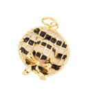 Black And White Checkerboard Plaid Hat Charm For Jewelry Making,Hat Charm With Bow Tie Ribbon,Princess Checkerboard Hat Charm,CPG1234