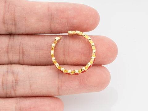 Colorful Gold Enamel Heart Ring, adjustable heart ring, friendship rings, stackable ring, minimalist, ring for layering, RGG001