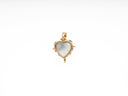 Melting Heart Pendant,Dripping Heart Charm,Gold Crying Heart Charm,Mother Of Pearl Heart Charm With Gold,1 pc,5 pcs Or 10pcs,WHOLESALECPG471