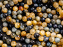 Galaxy Golden Blue Tiger eye Round Beads, 6mm, 8mm, 10mm, full strand, Protection, Courage and Strength 6R019, 8R24, 10R17